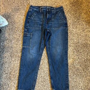 American Eagle Outfitters Women's Dark Blue Mom Jeans